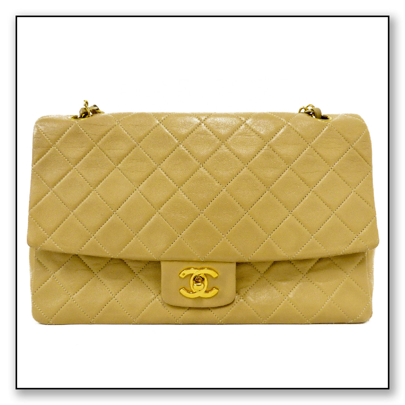 Chanel Cream Classic Flap