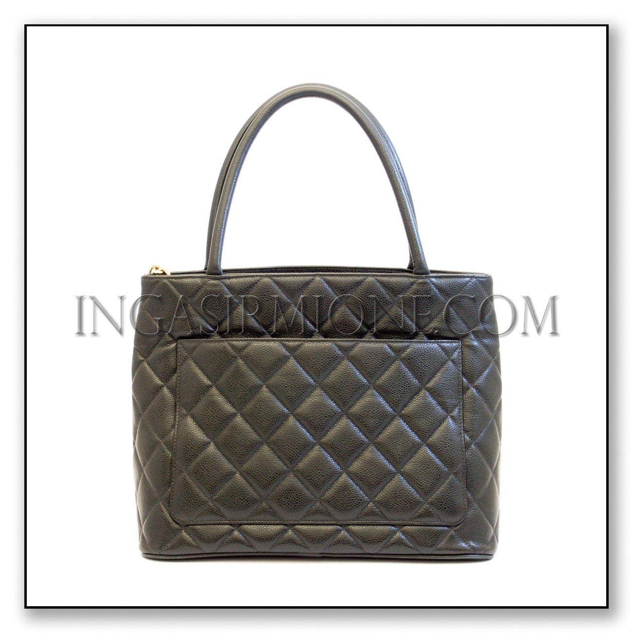 CHANEL Classic Quilted  Shopper Tote Bag