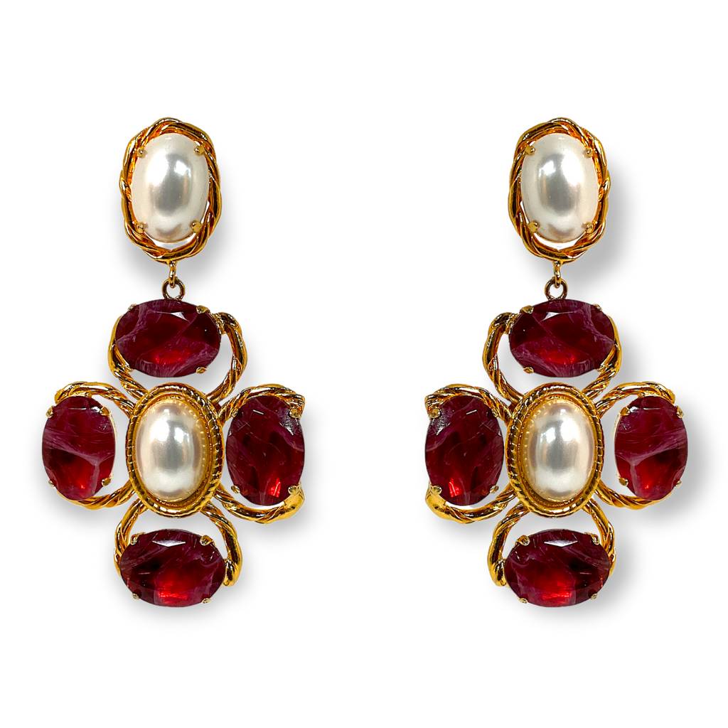 Carlo Zini  Precious Swarovski® crystals inspires the unique design of this extraordinary maxi  earrings 