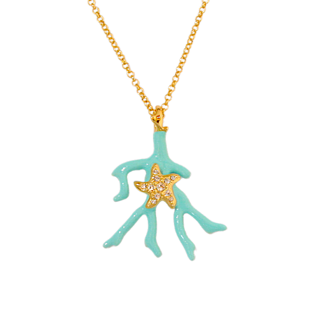 NECKLACE 2840 Turquoise color