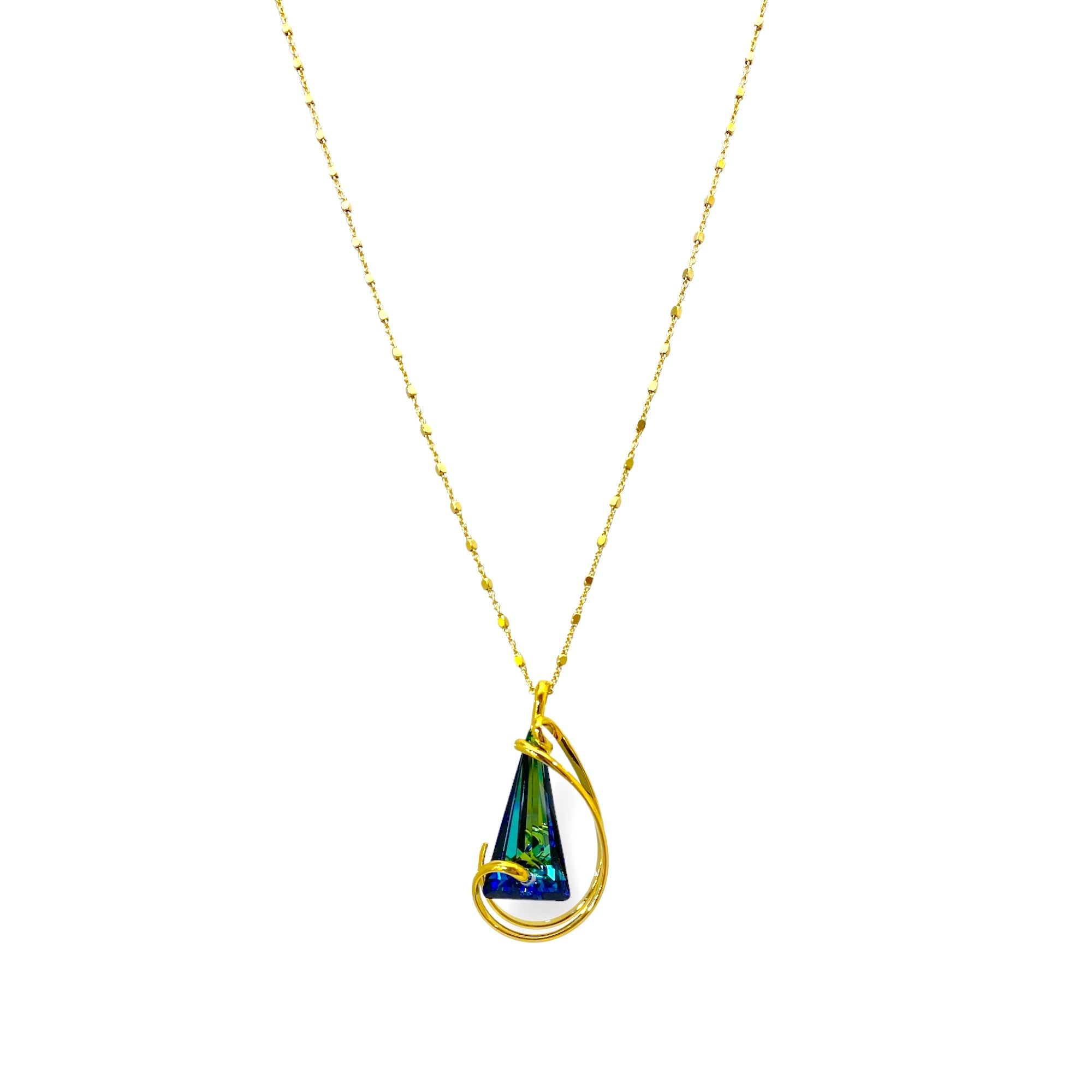 BLUE SPIKE SMALL NECKLACE