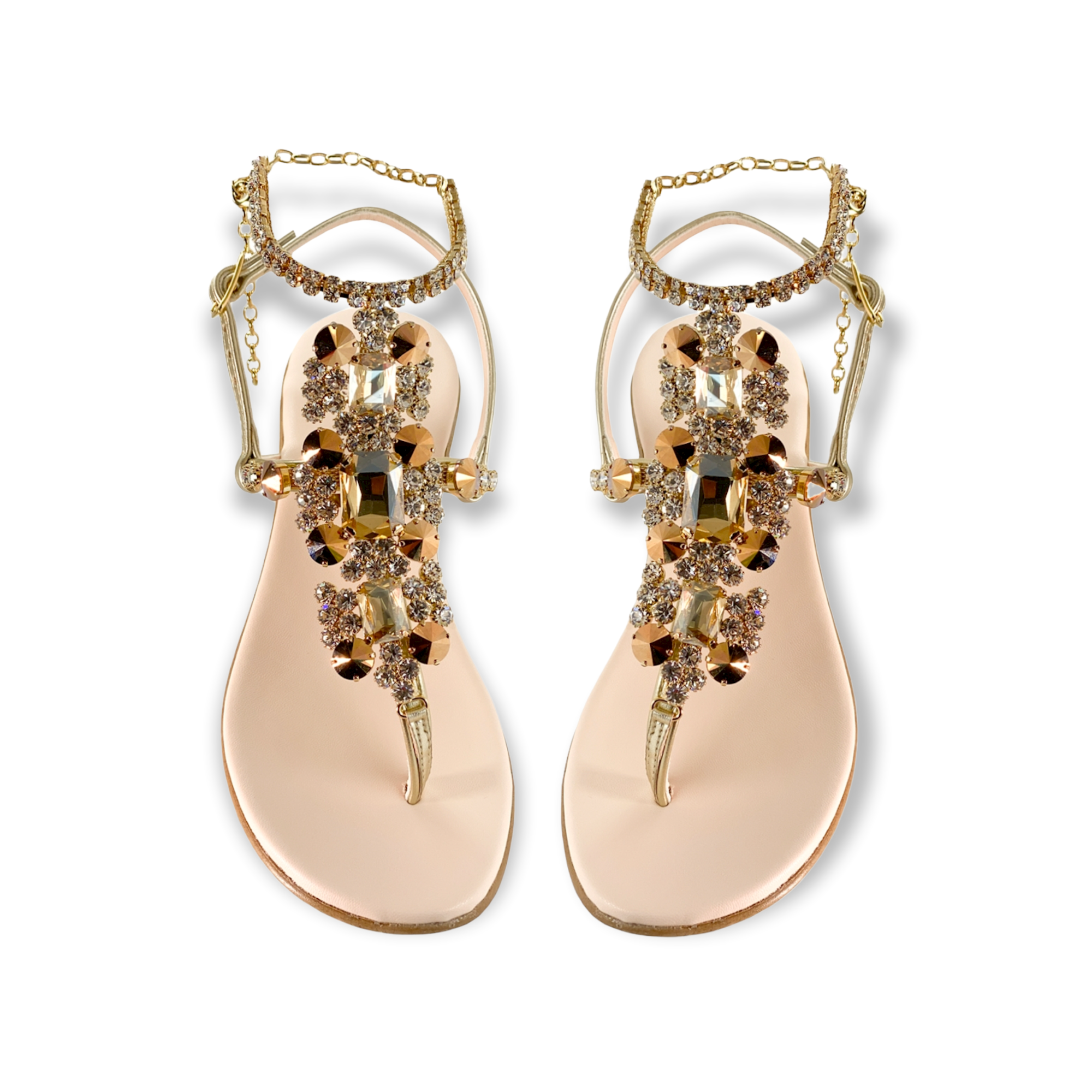 Valentina Crystal Embellished Sandals