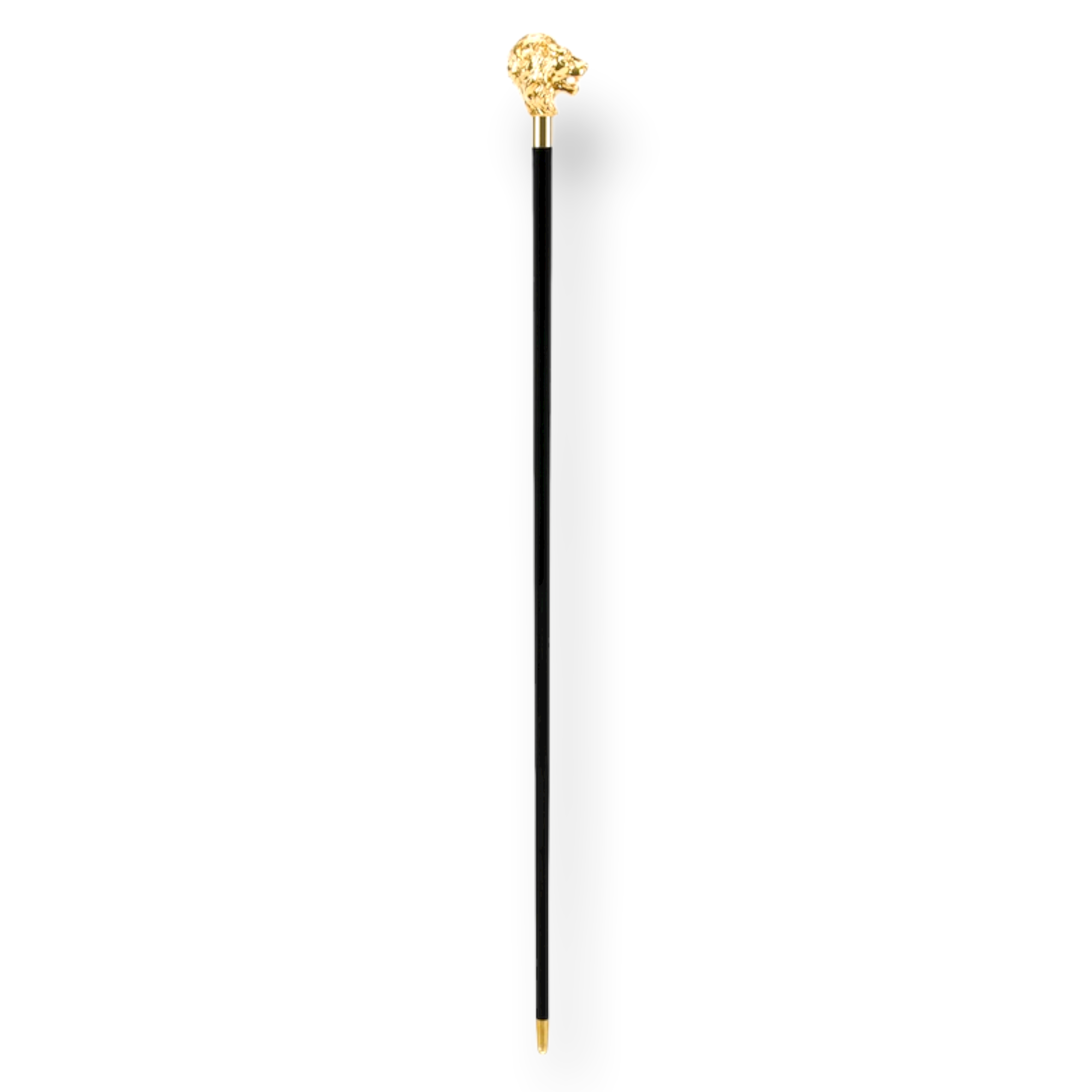 GOLD LION WALKING STICK