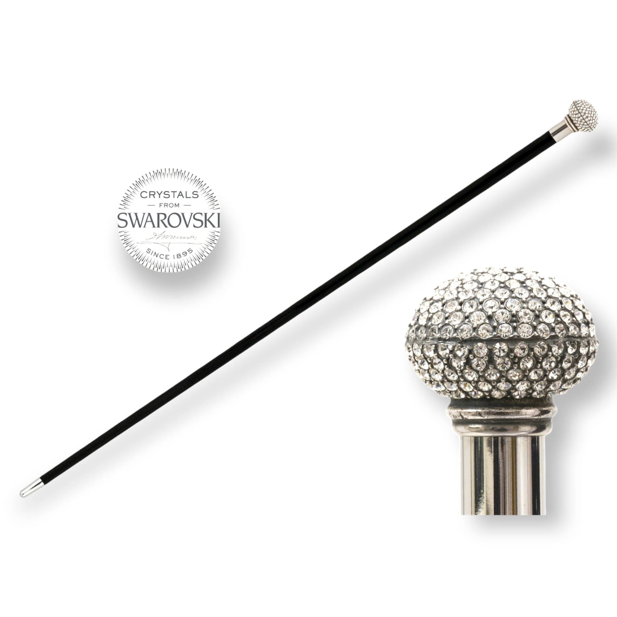 Pasotti Ombrelli Luxury walking sticks with Swarovski® crystal