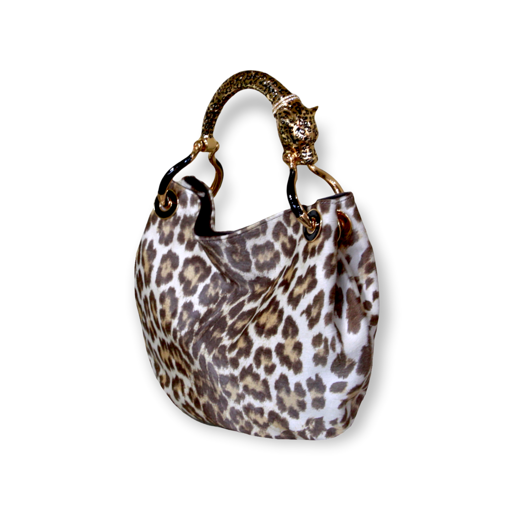 JAGUAR SMALL BAG WITH LEOPARD PRINT PONY HAIR