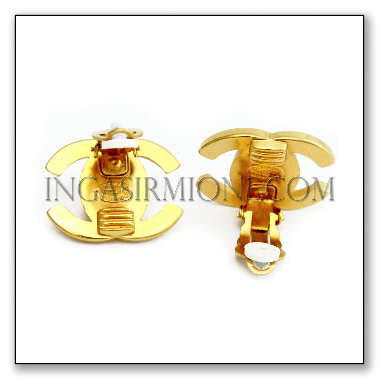 CHANEL CC TURNLOCK EARRINGS